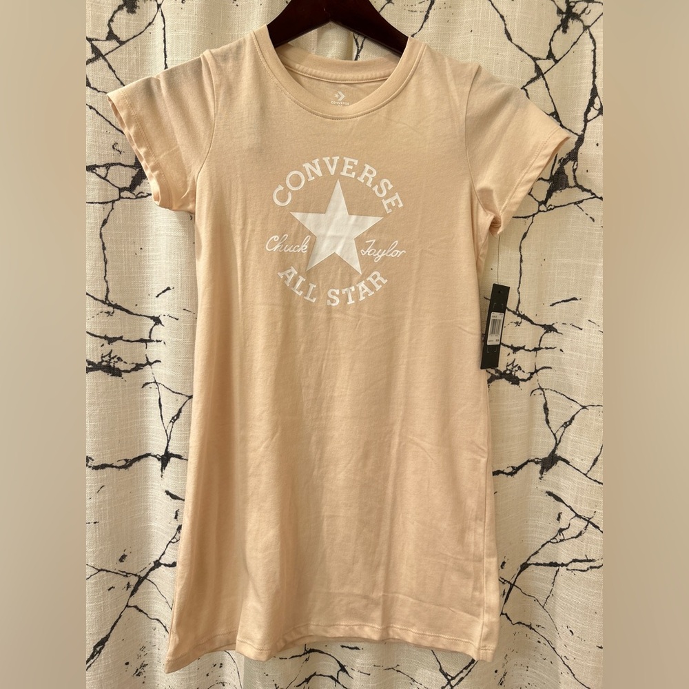 Converse Logo Beige Dress Girls Size M